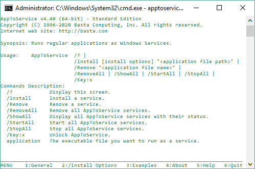 Screenshot for AppToService 4.1